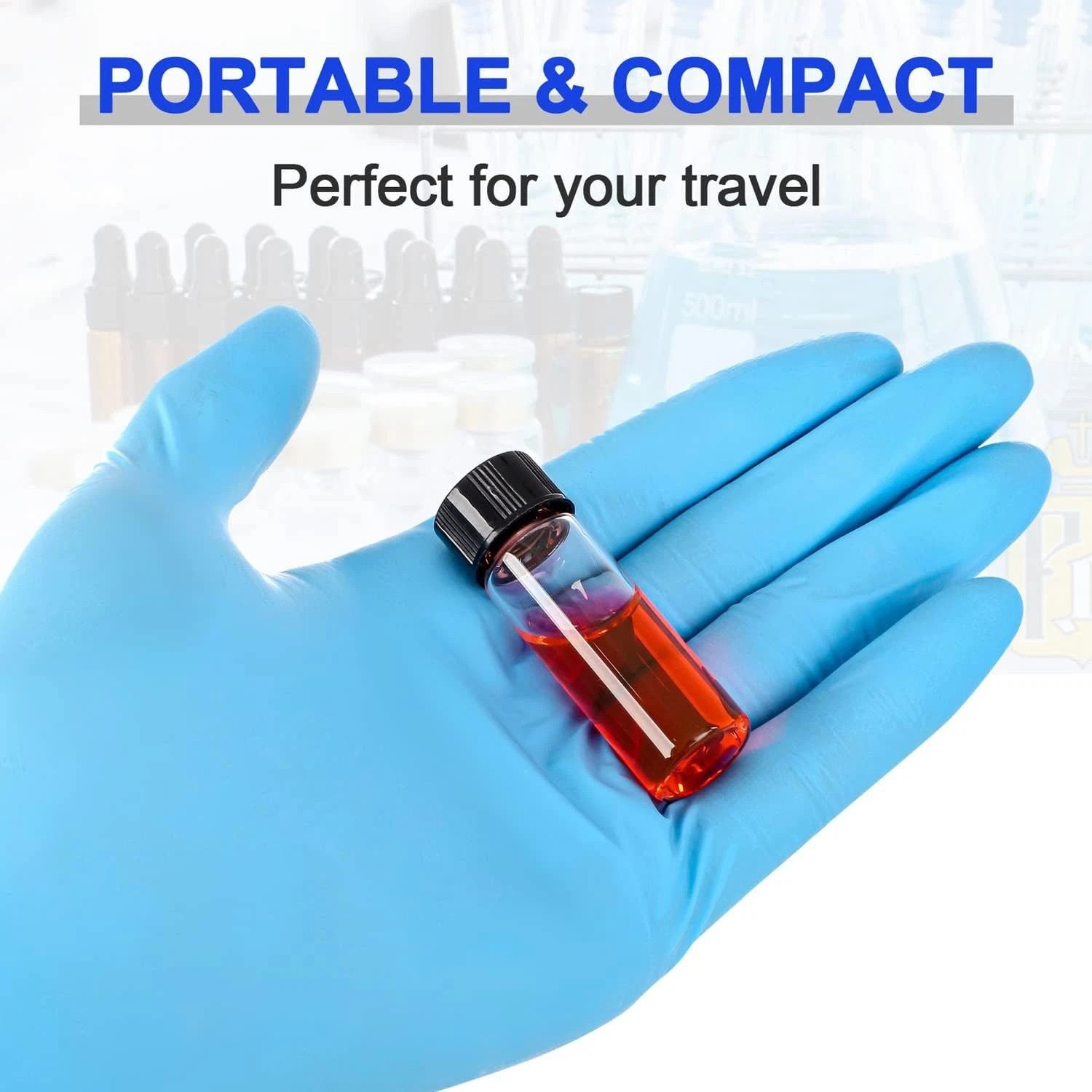 100pcs 10ml Clear Glass Vials, Sample Vials with Screw Caps Small Liquid Bottles