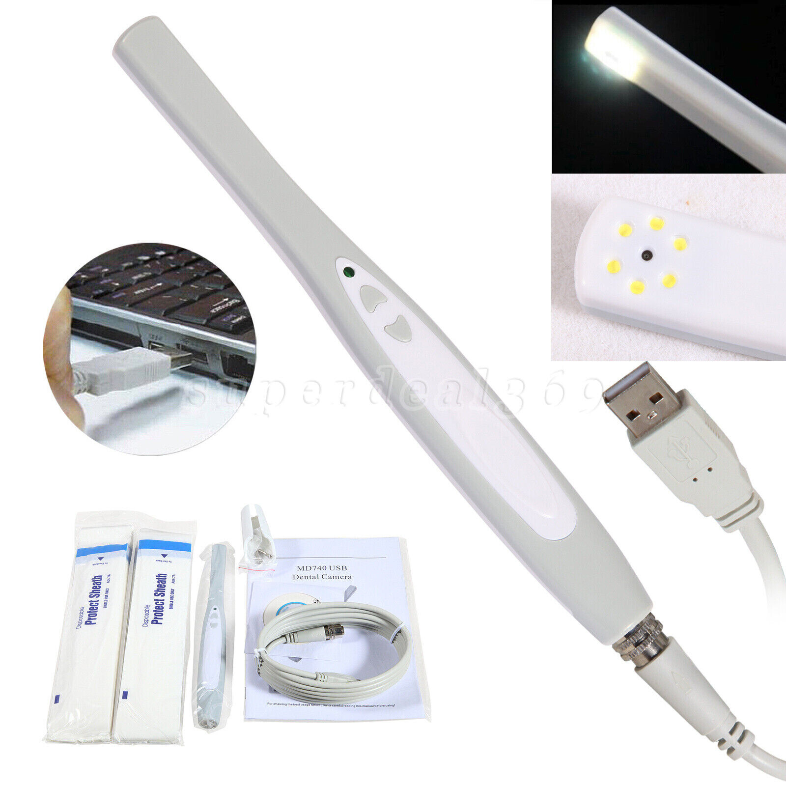 Dental Intraoral Camera Covers Protective Sheath Endoscope Sleeves Disposable CE