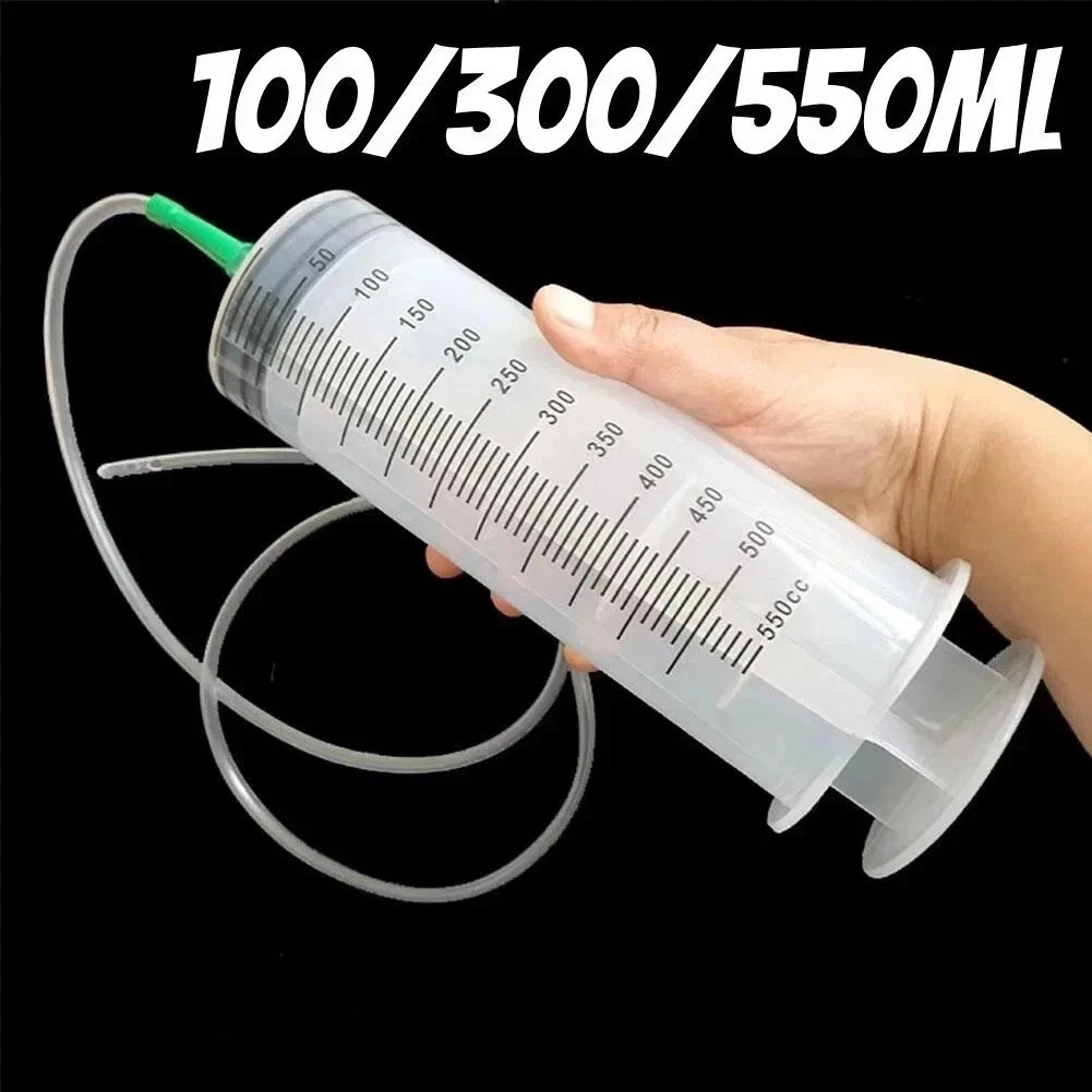 100ml/550ml Large Capacity Syringe Reusable Pump Measuring With 1m Tube Feeding*