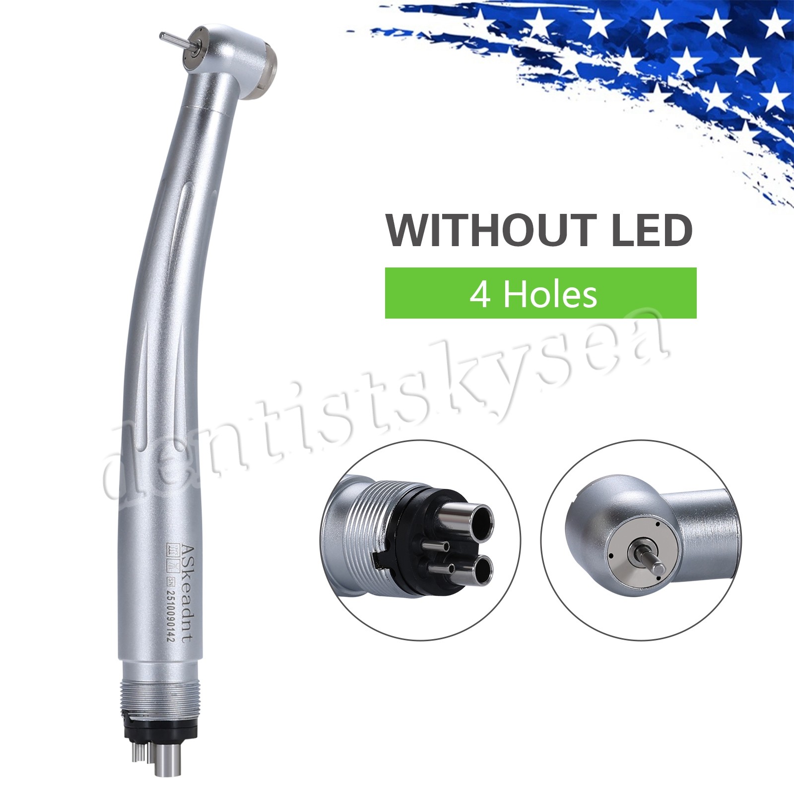 Dental High Speed Handpiece Push Button 4H Air Turbine