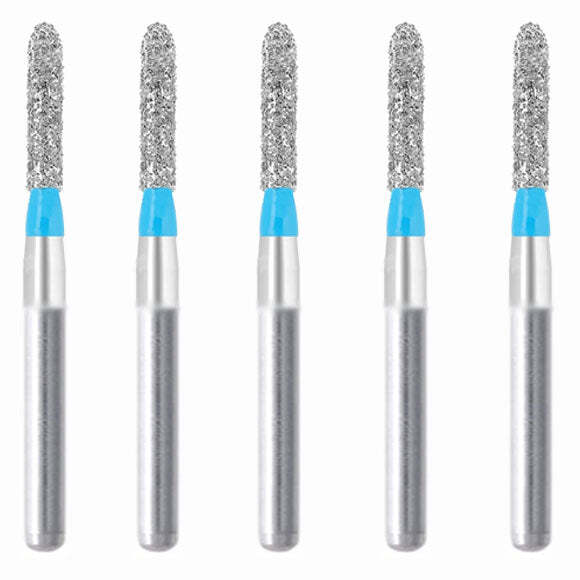 Cylindrical Hemispherical End 1.8 mm Dia Medium Diamond Bur 5/PK [1802-137.18M1]