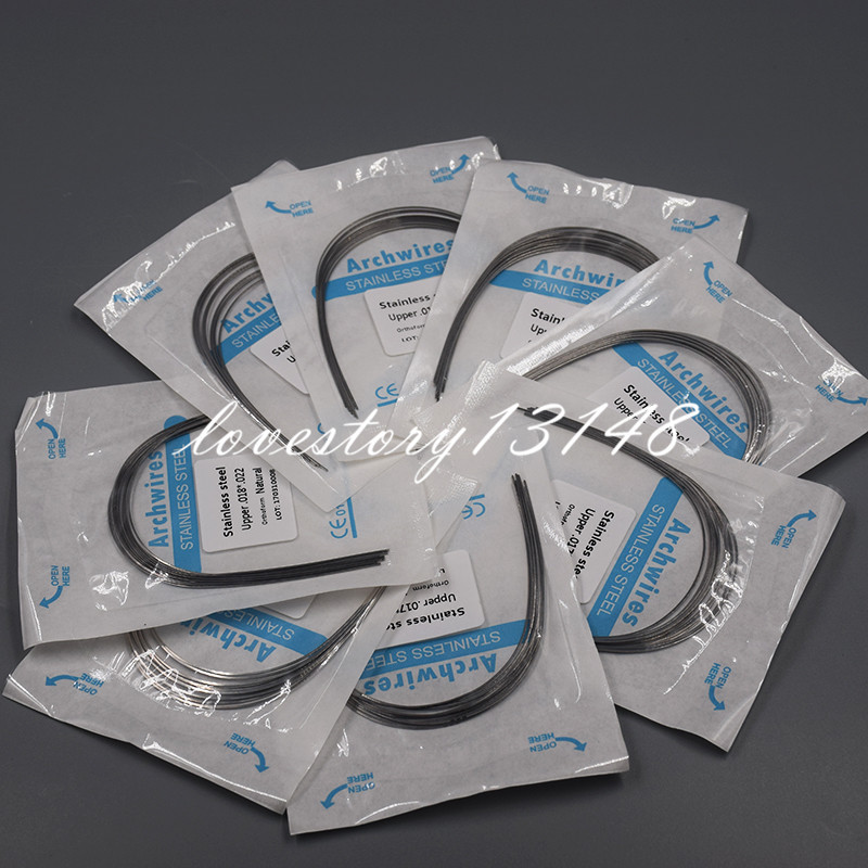 Dental Orthodontic Stainless Steel Rectangular Arch Wire Natural/Square/Ovoid