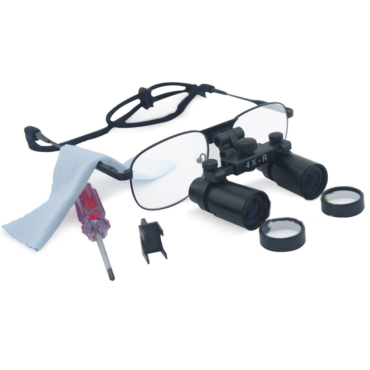 4X 360-460mm Dental Surgical Loupe Binocular Glasses Magnifying Magnifier Loupe