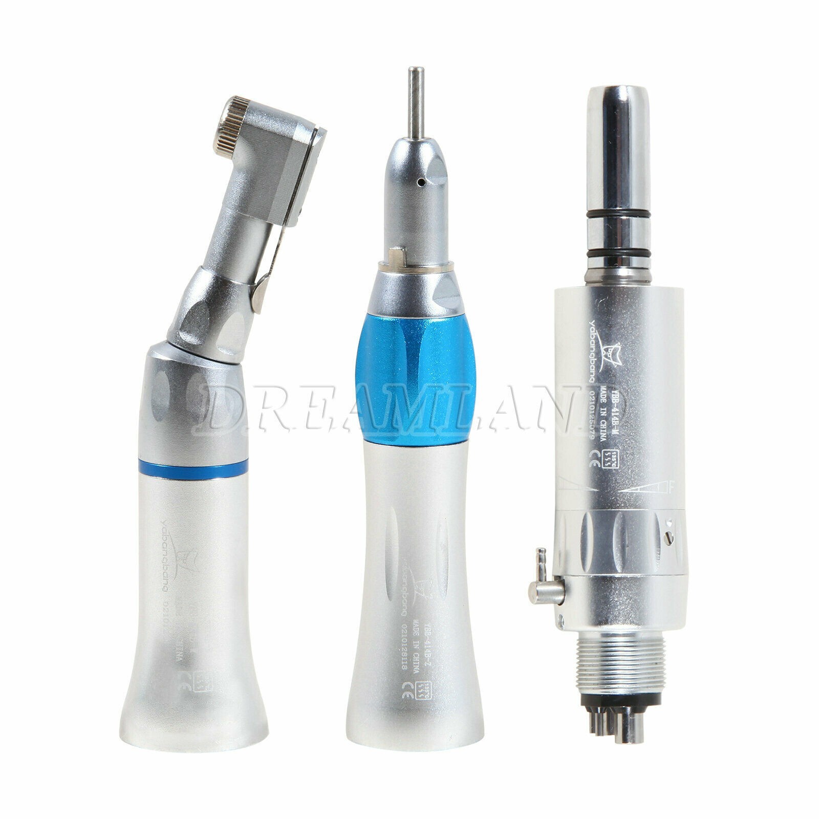 3x Dental NSK Style Slow Speed Air Motor straight contra angle Handpiece 4H EP4