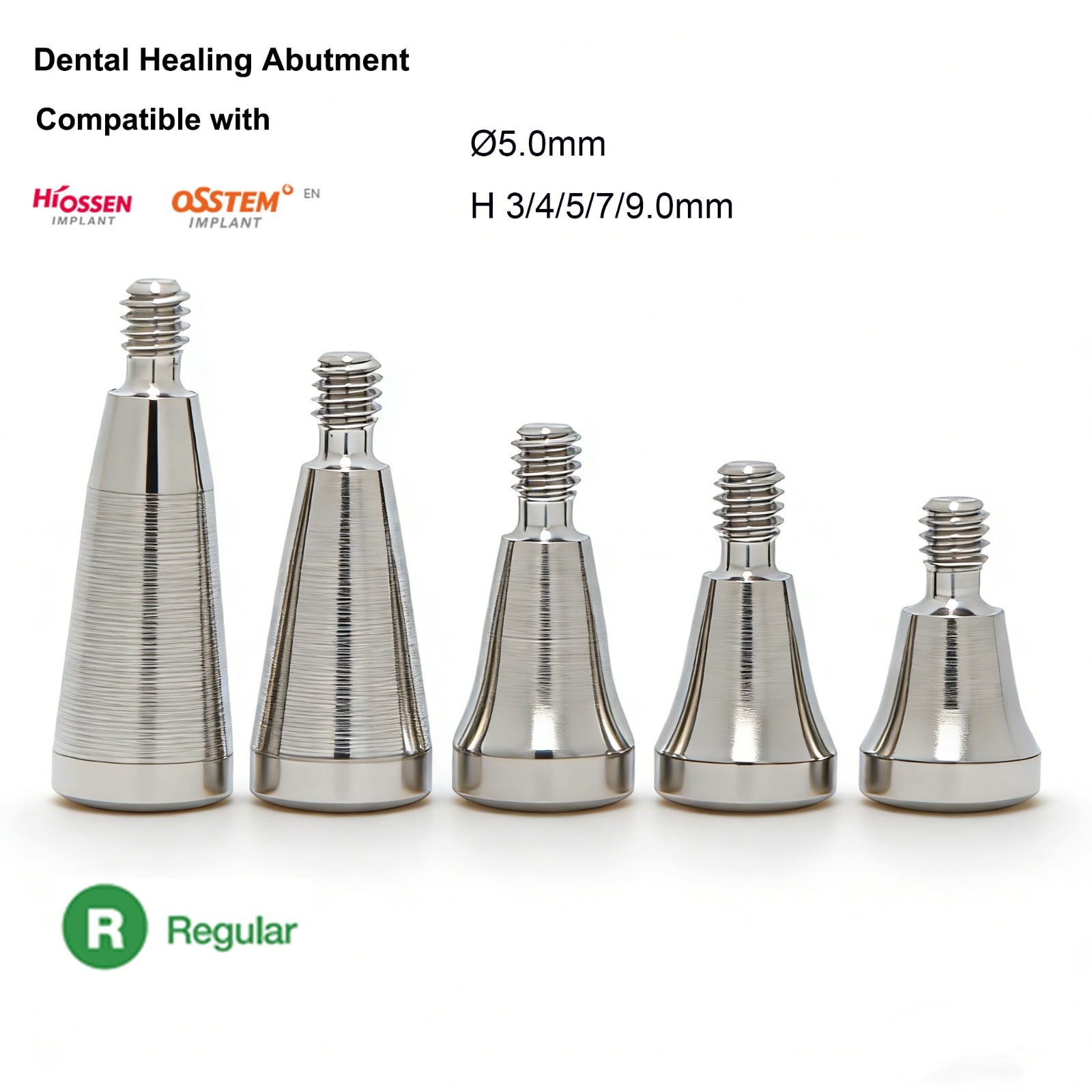 US Osstem Hiossen Dental Healing Abutment Cover Screw Mini Regular Compatible