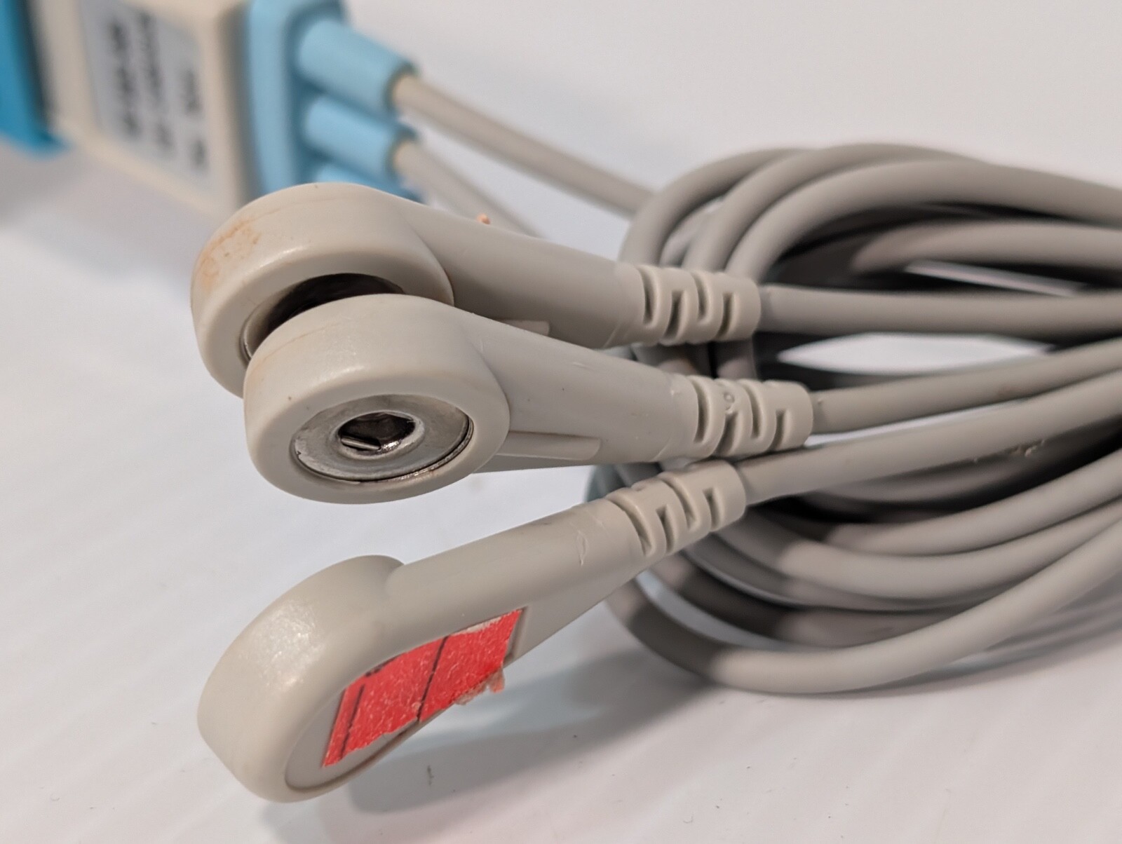DX390S 3 Lead ECG Electrocardiogram Cable, 10 PIN End, Datex Compatible