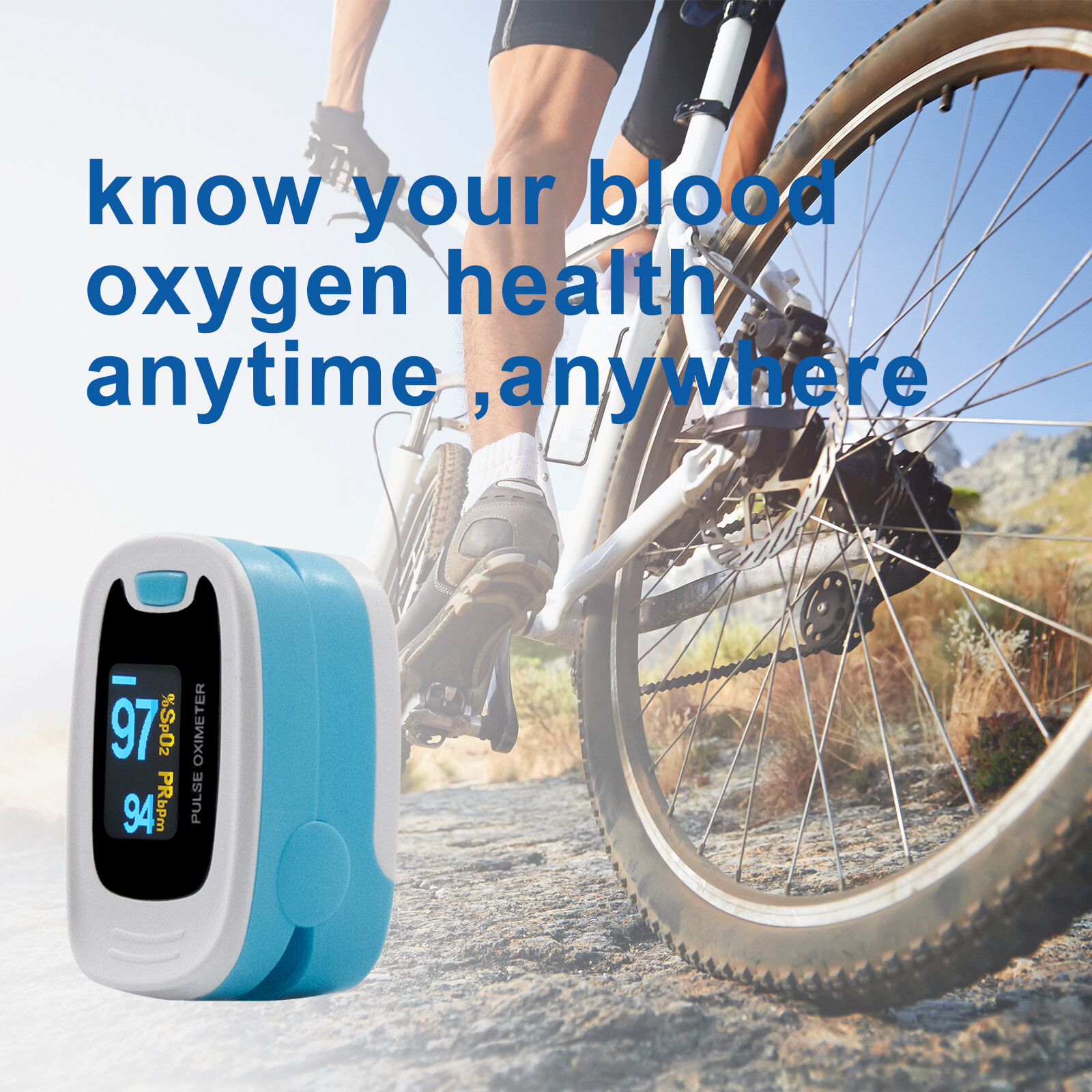 USA OLED Finger Pulse Oximeter SPO2 PR Heart Rate Monitor Blood Oxygen meter FDA