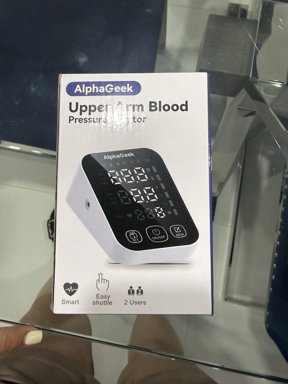 AlphaGeek Arm-Type Digital Automatic Portable Blood Pressure Monitor Smart 2 Us…