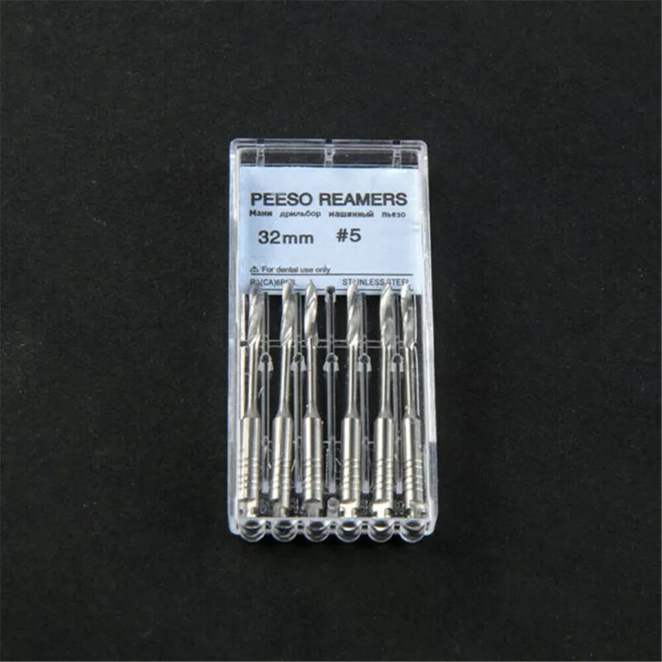 Endo Files Dental Peeso Reamers/Glidden Gates Spiral Burs Root Canal Drill 6Pcs