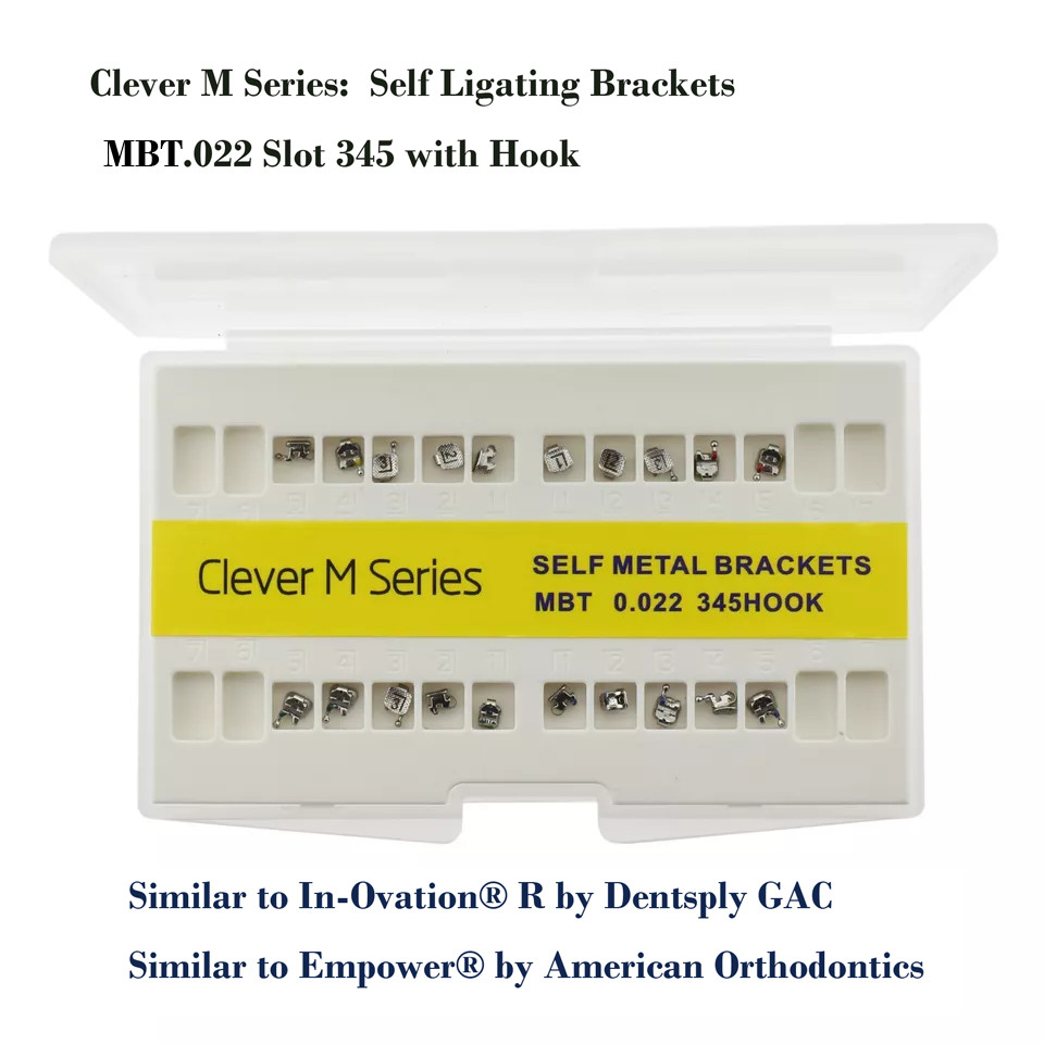 Dental Orthodontic Brackets Mini Self Ligating Metal Roth MBT 022 DAMON Empower