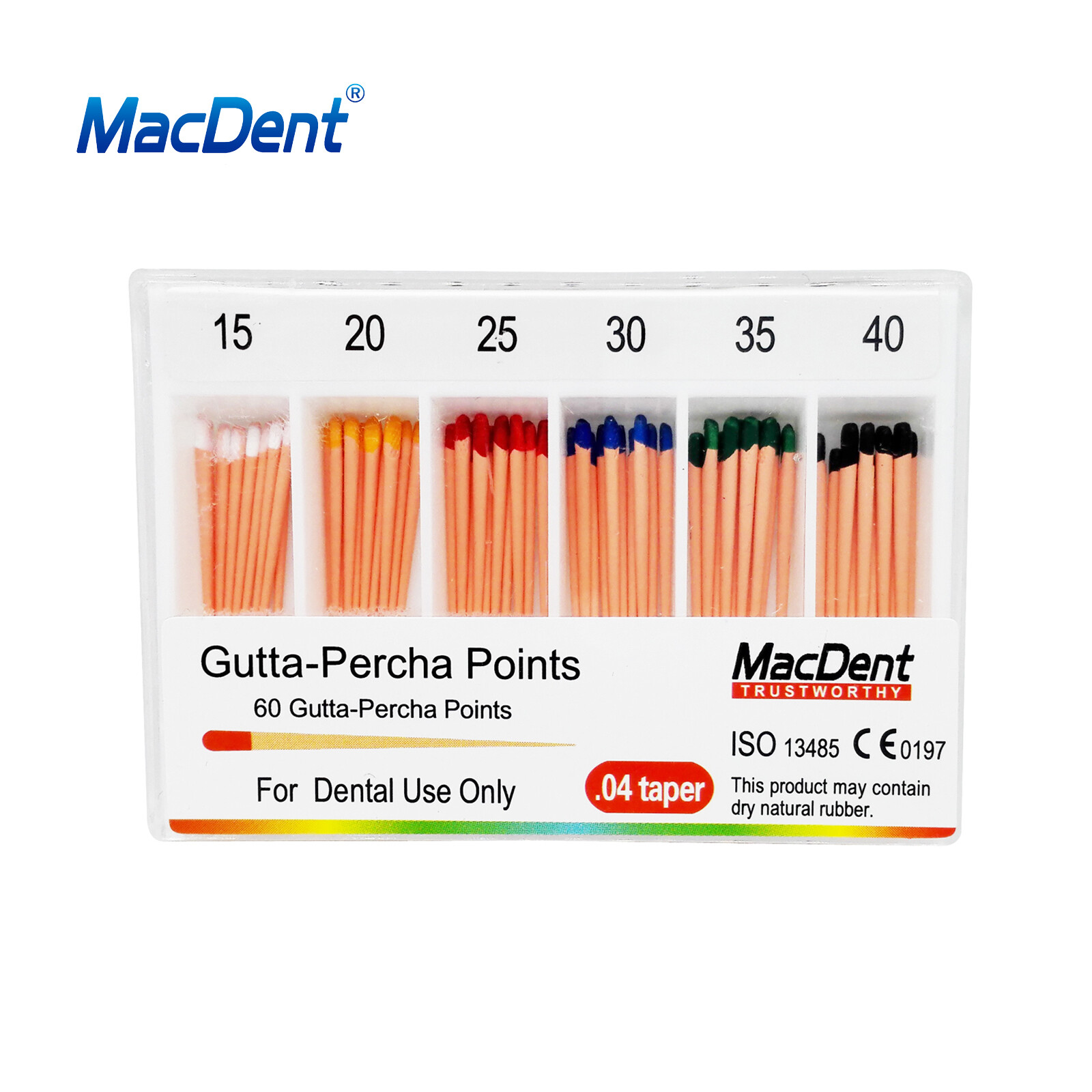 MacDent Dental Endodontic Gutta Percha Point & Absorbent Paper Obturation Points