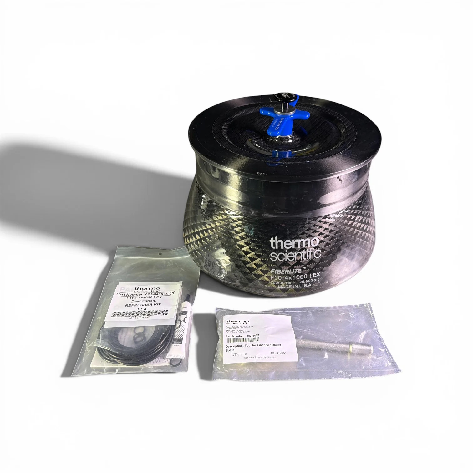 Thermo Scientific Fiberlite F10-4×1000 LEX Fixed Angle Rotor With Auto-Lock Lynx