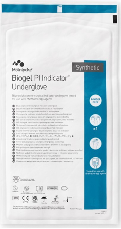Molnlycke Biogel PI Indicator Underglove Size 7 Polyisoprene 41670 NEW 50 Pairs