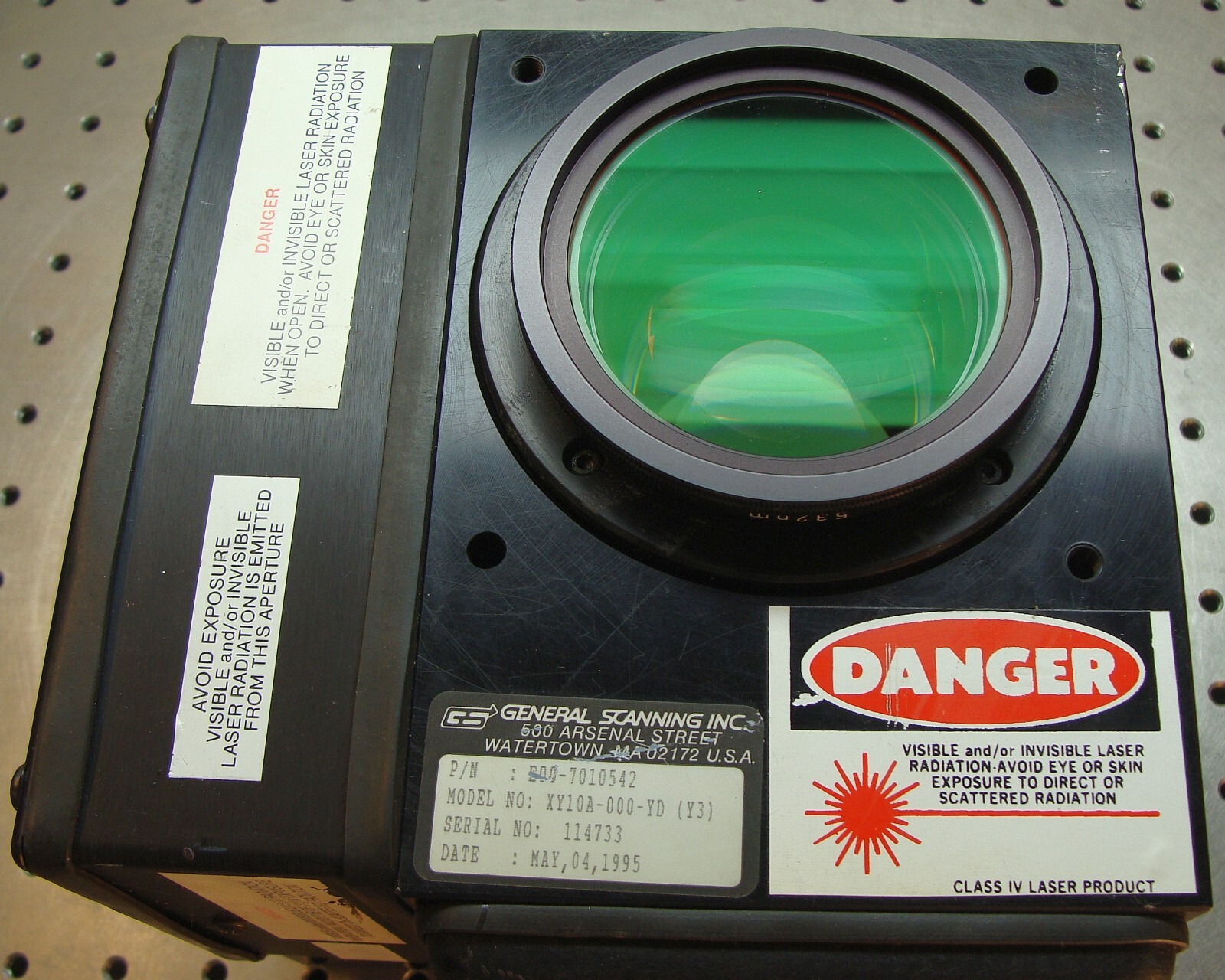 General Scanning XY10A-000-YD X-Y laser scanner Galvanometers 532nm DPSS optics