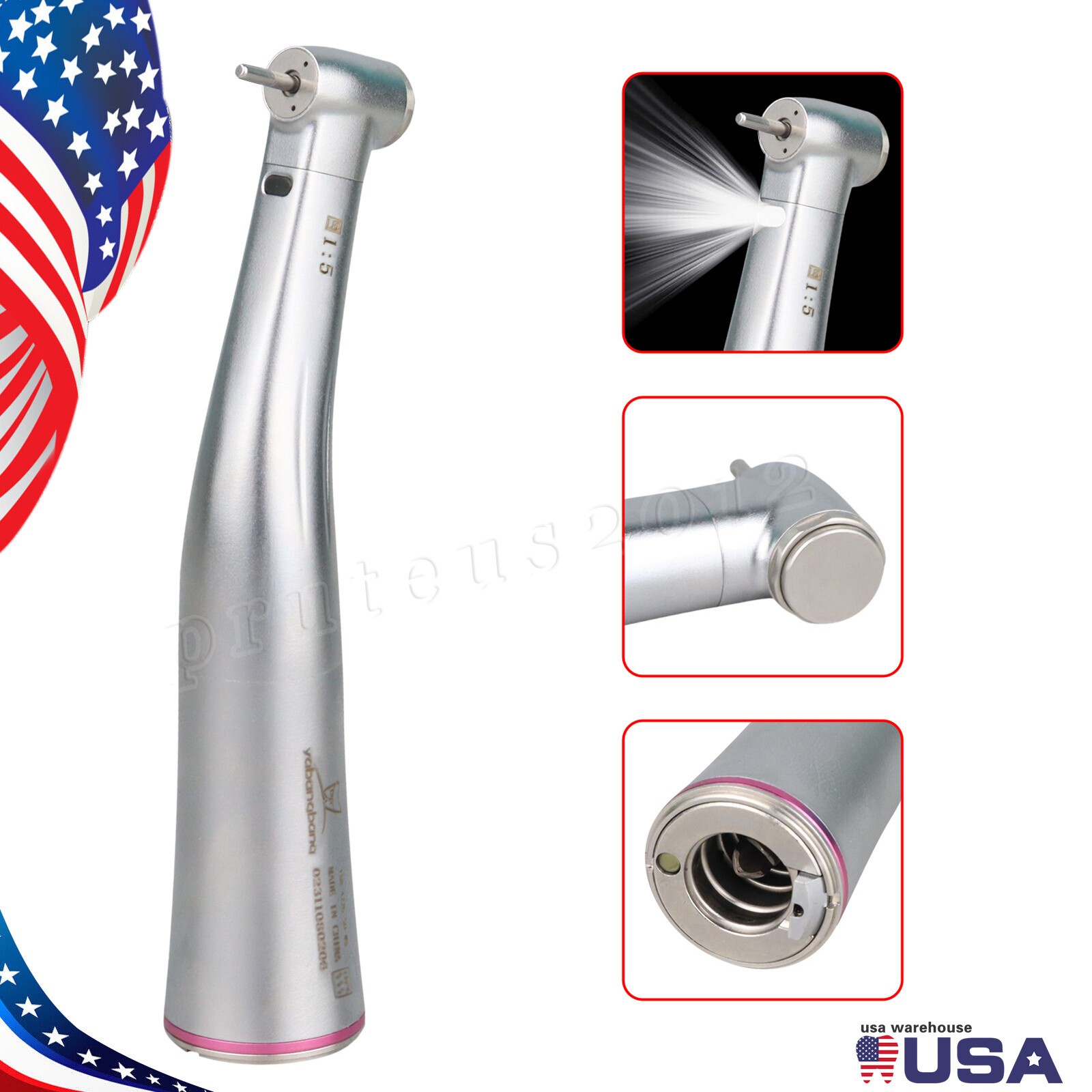 NSK Style Dental 1:1 1:4.2 1:5 Fiber Optic Straight Contra Angle Handpiece