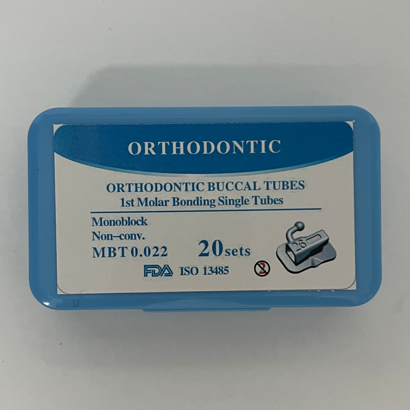 20Set Dental Orthodontic Buccal Tubes 1st 2nd Molar Roth/MBT 022 Bondable U1/L1