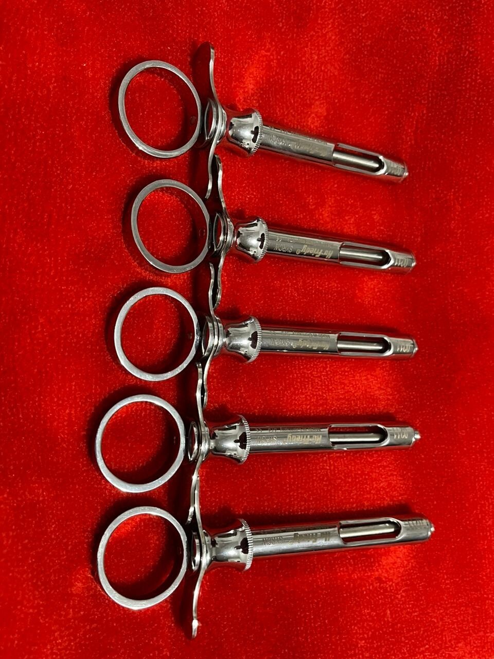 LOT OF 5 Hu-Friedy CW Dental Anesthetic Aspirating 1.8ml Syringe SYRCW