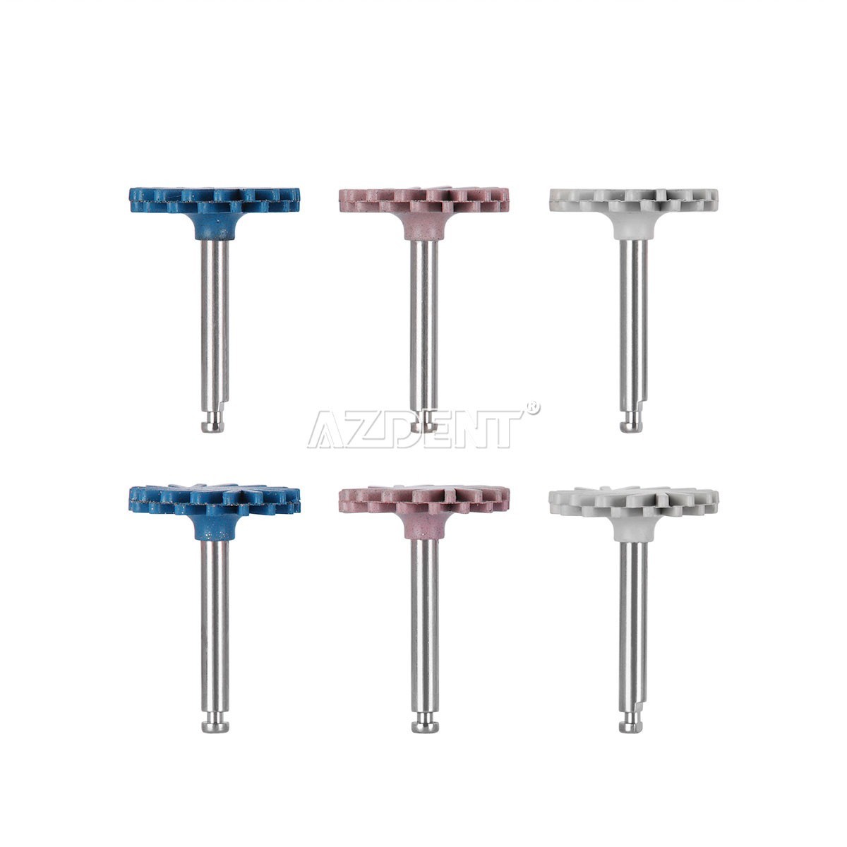 6pcs/set Dental Composite Polishing Grinding Kit RA Diamond System Disc Wheel