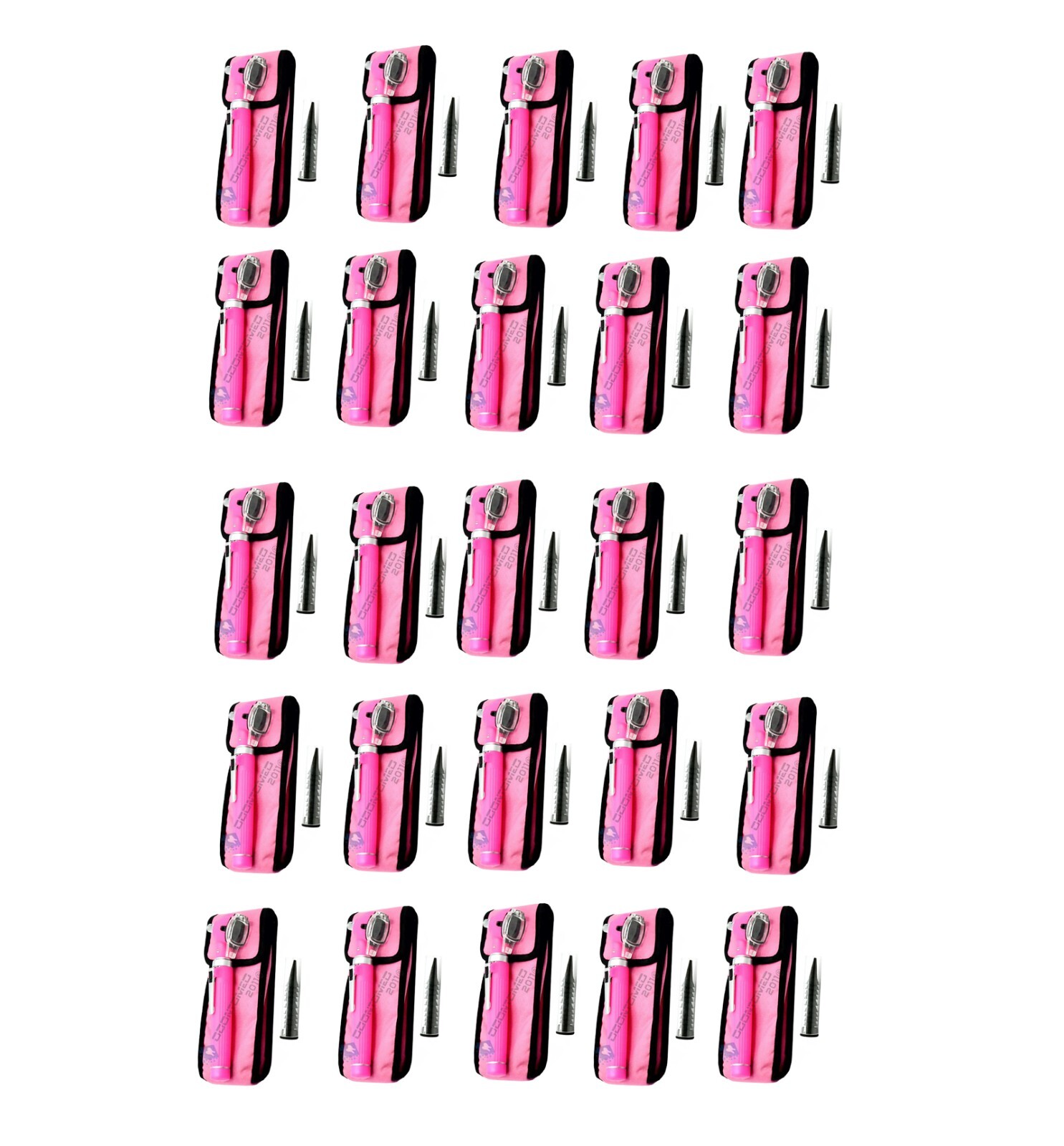 Lot Of 100 Pieces Of Fiber Optic Mini Otoscope Pink Color (Diagnostic Set)