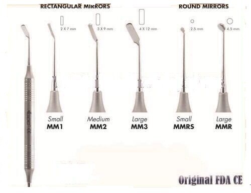 DENTAL MICRO MIRRORS TOOLS MM1,MM2,MM3,MMRS,MMR,ROUND MIRROR SET OF 5 PCS PRODUC