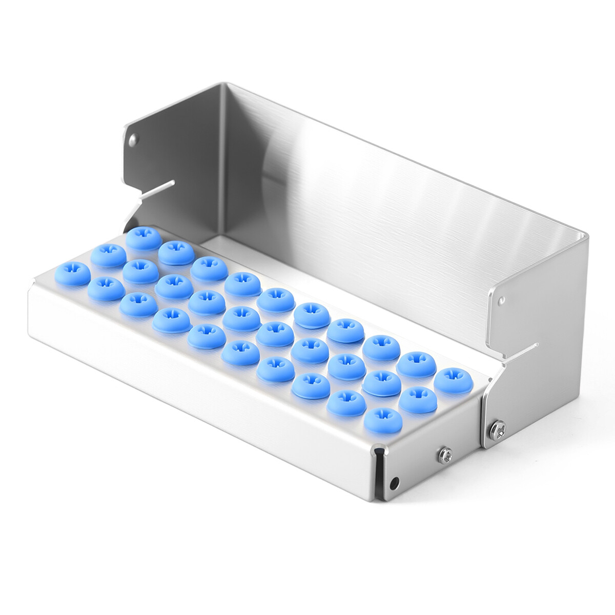 8/30 Holes Dental Bur Holder Disinfection Block Case Box Dentist Stand Autoclave