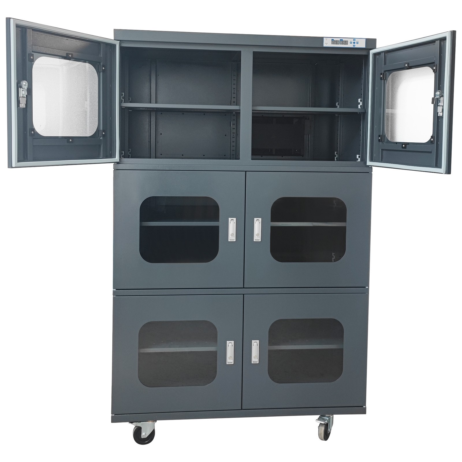 110V 1428L Electronic Dry Cabinet Industrial Ultra-Low Humidity 6 Door Dry Box
