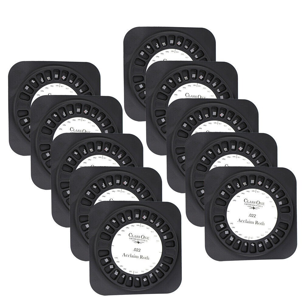 20pcs/kit Dental orthodontic ceramic bracket brace MBT slot 022 3 hooks 3 groove
