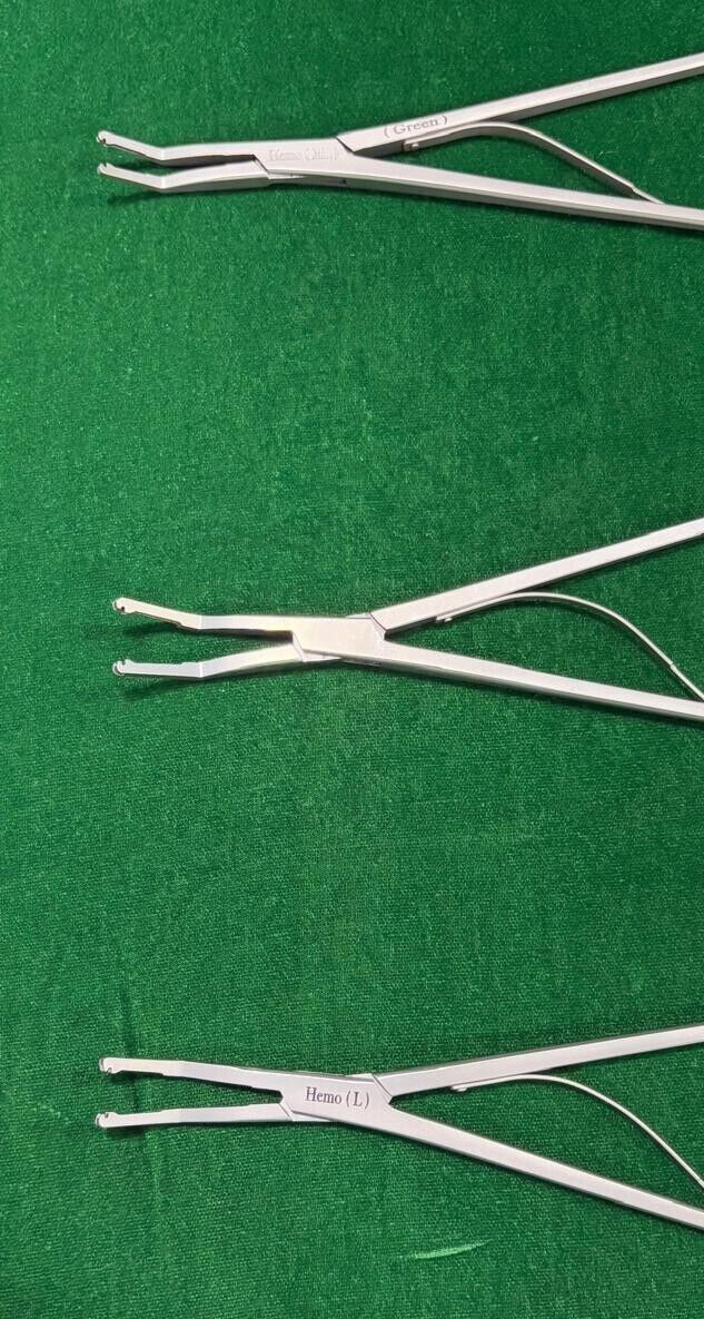 3pc Laparoscopic Open Surgery Hem-o-Lok Applier (ML/L/XL) Reusable Instruments