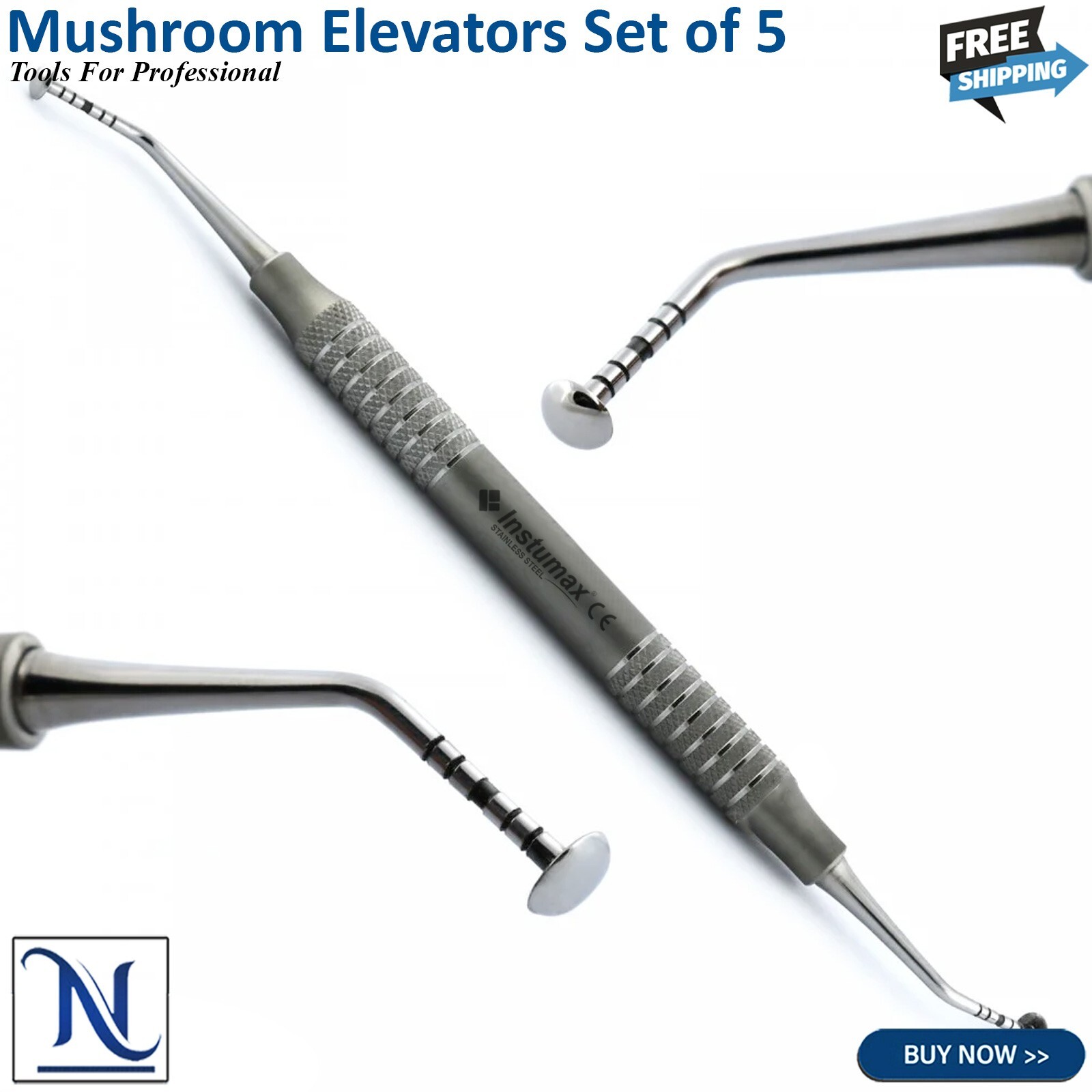 Dental Mushroom Elevators Sinus Lift Implant Oral Surgery Graft Periosteal Set