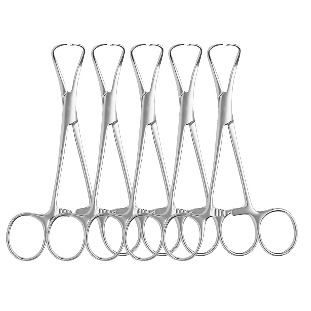 5 Pcs Babcock Towel Clamp Forceps 5.5″ Stainless Steel Surgical Tools