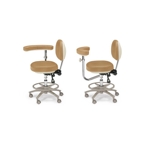 Deluxe Microfiber/PU/Imported Leather Doctor&Assistant Office Dental Chair HS-8