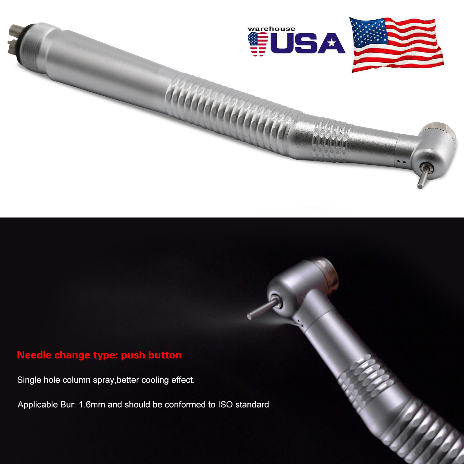 10 Pcs turbina High Speed Turbine Handpiece 4Hole Fit NSK PANA MAX CE Y1BA4 TX