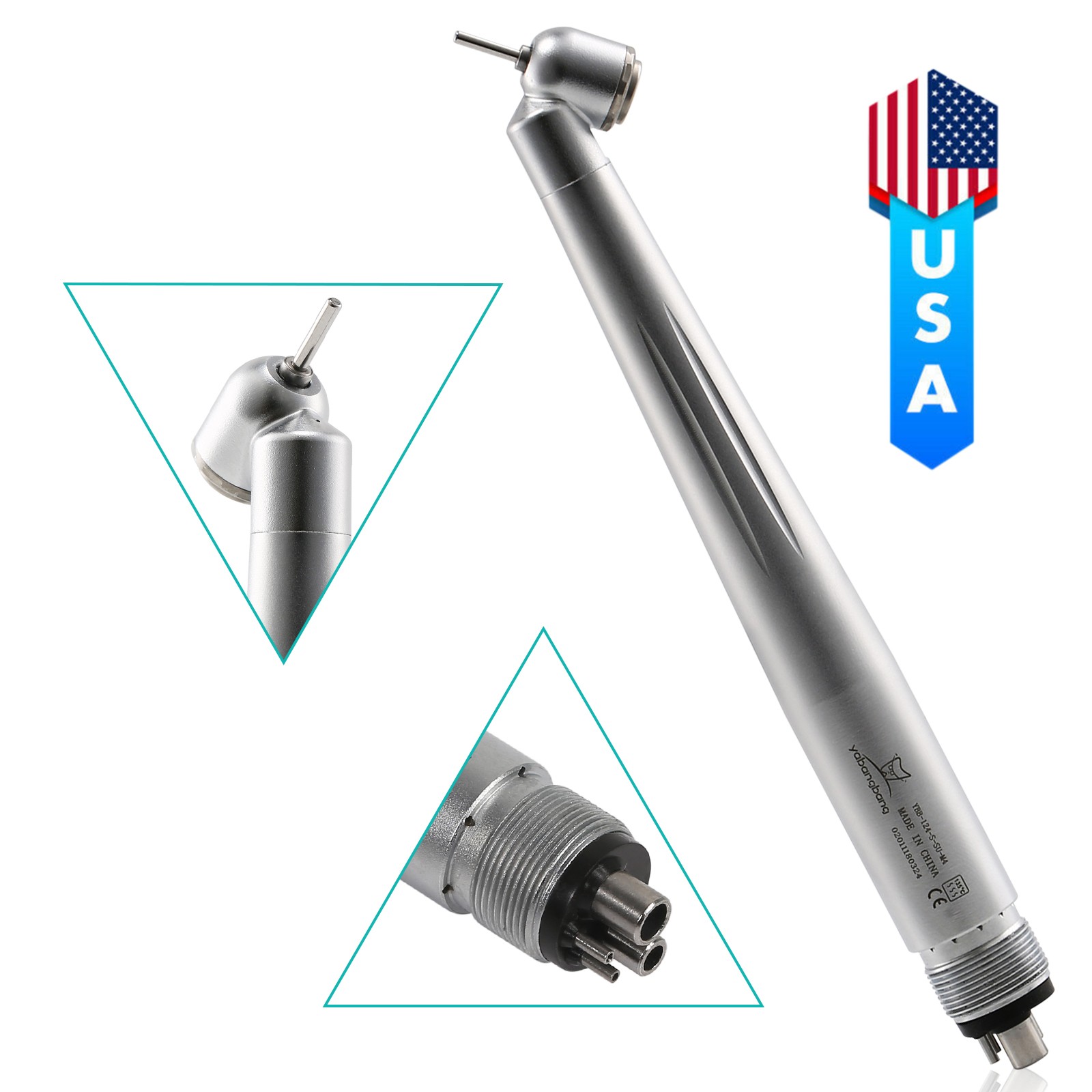 NSK Style Dental Fiber Optic LED E-generator high speed handpiece 2HOLE UDB