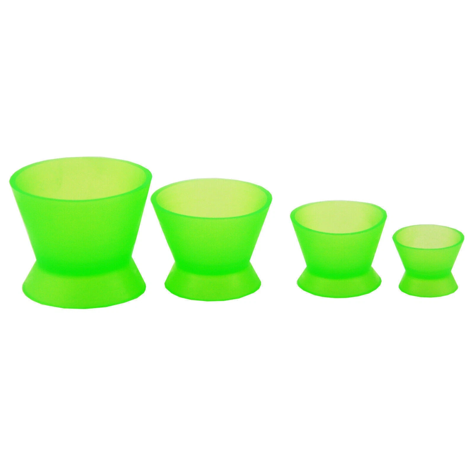 4 Pcs/Set Lab Dental Silicone Rubber Mixing Bowl Cup Rubber Mixing Bowl Color