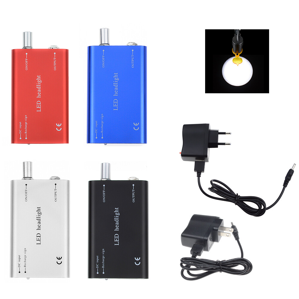 Metal 3.7V Recharge Battery Compitible for 1W/3W/5W Dental LED Headlight CE 007
