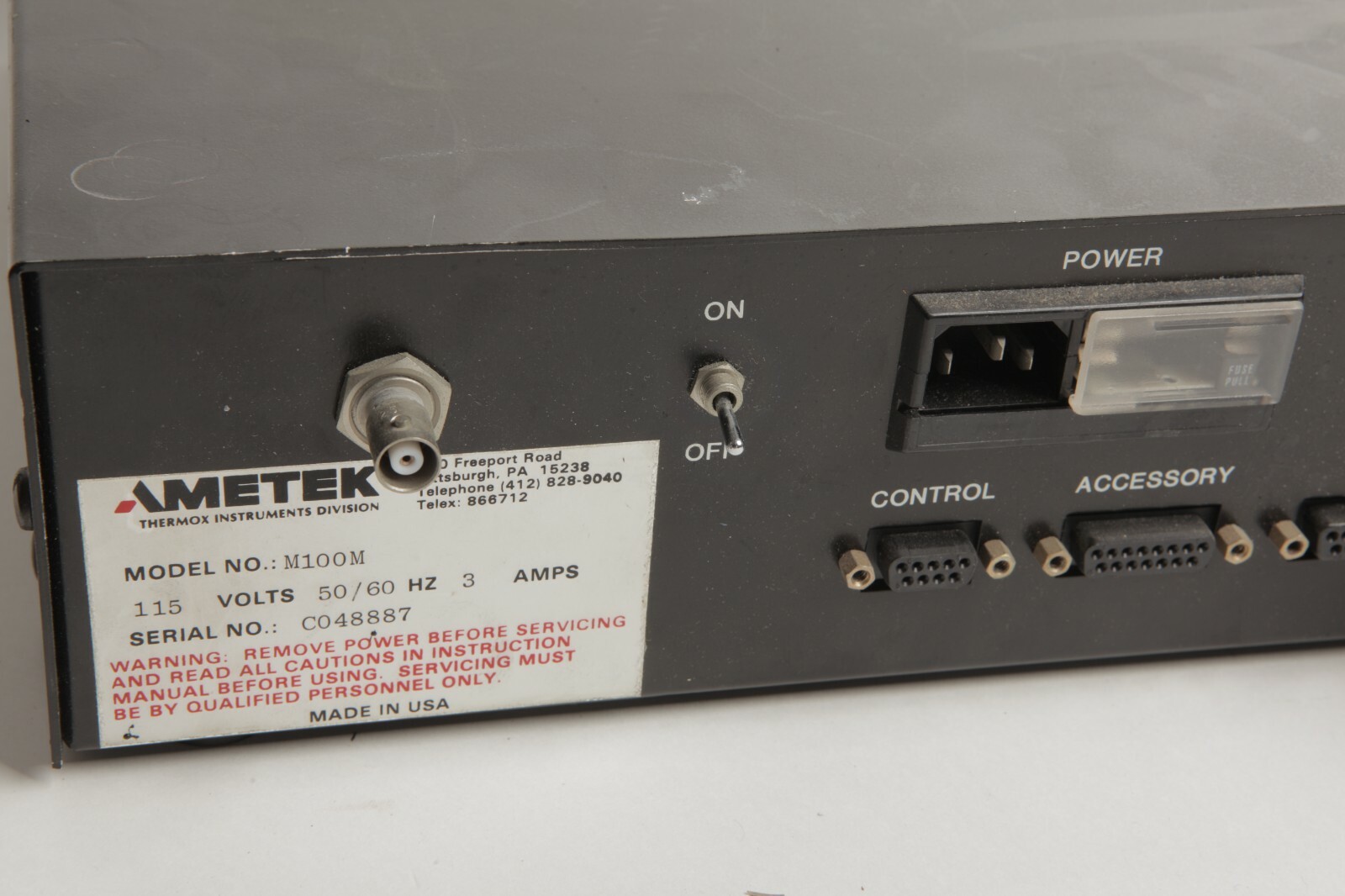Ametek Metek Dycor M100M quad Quadrupole power supply