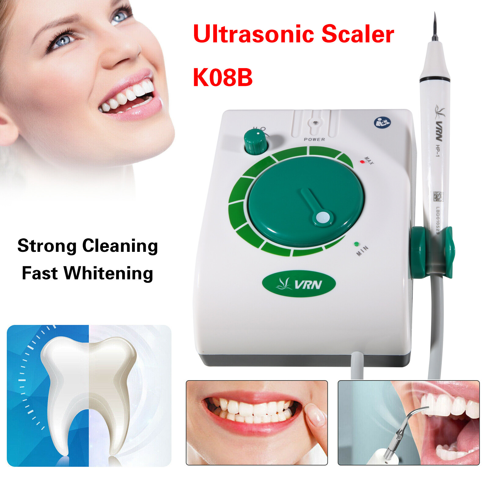 Ultrasonic Piezo Dental Scaler with HP-1 Detachable Handpiece Fit EMS VRN ns