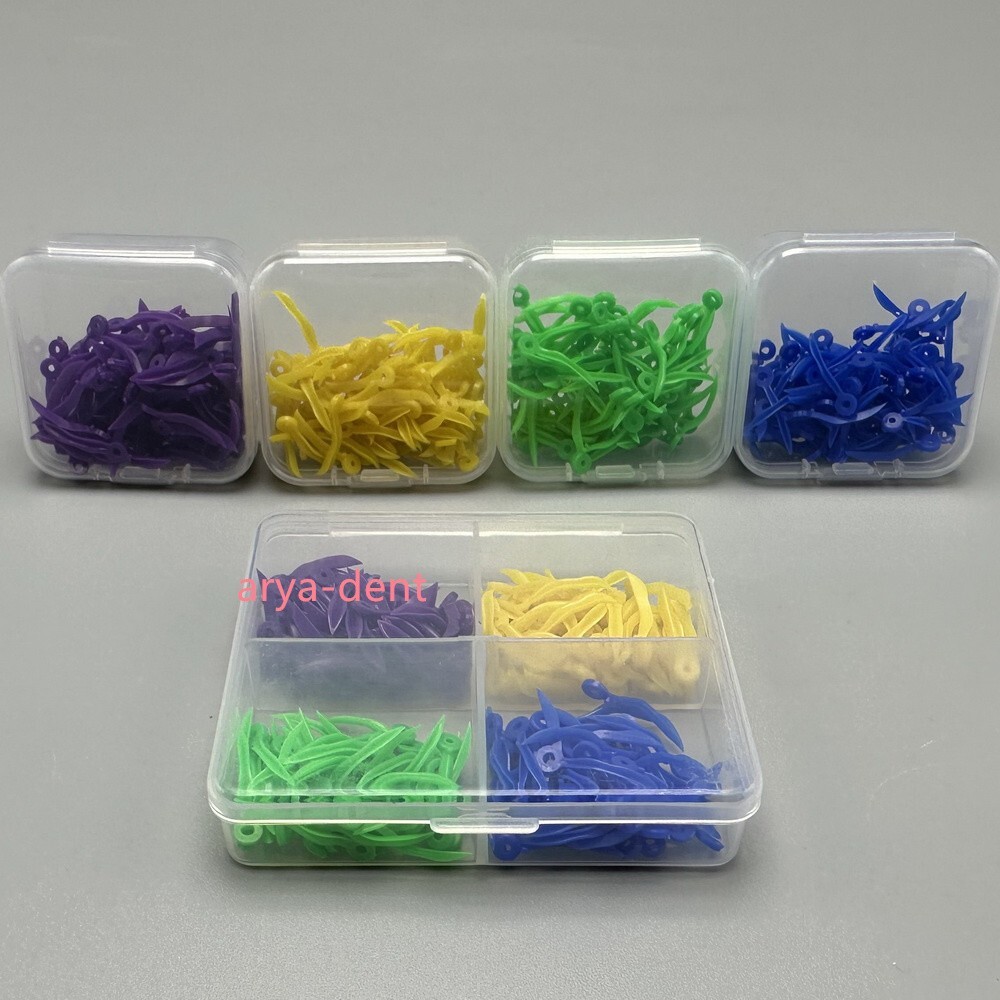 1000pcs Dental Plastic Wedges Wave Shape Diastema Wedge with End Circular Hole