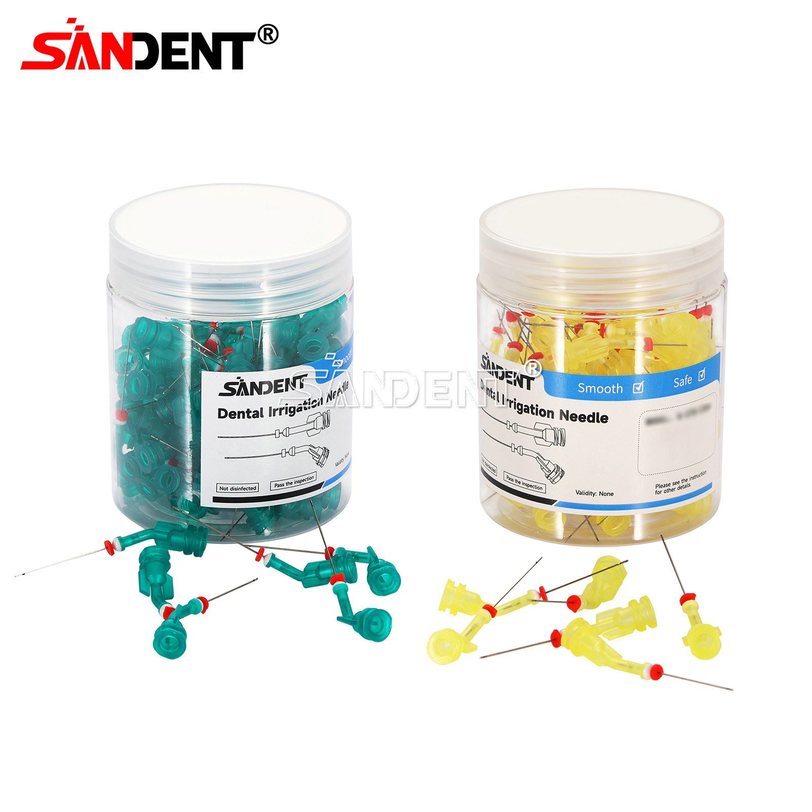 100pcs Plastic Disposable Dental Needles Syringe Tips Endo Irrigation Needle