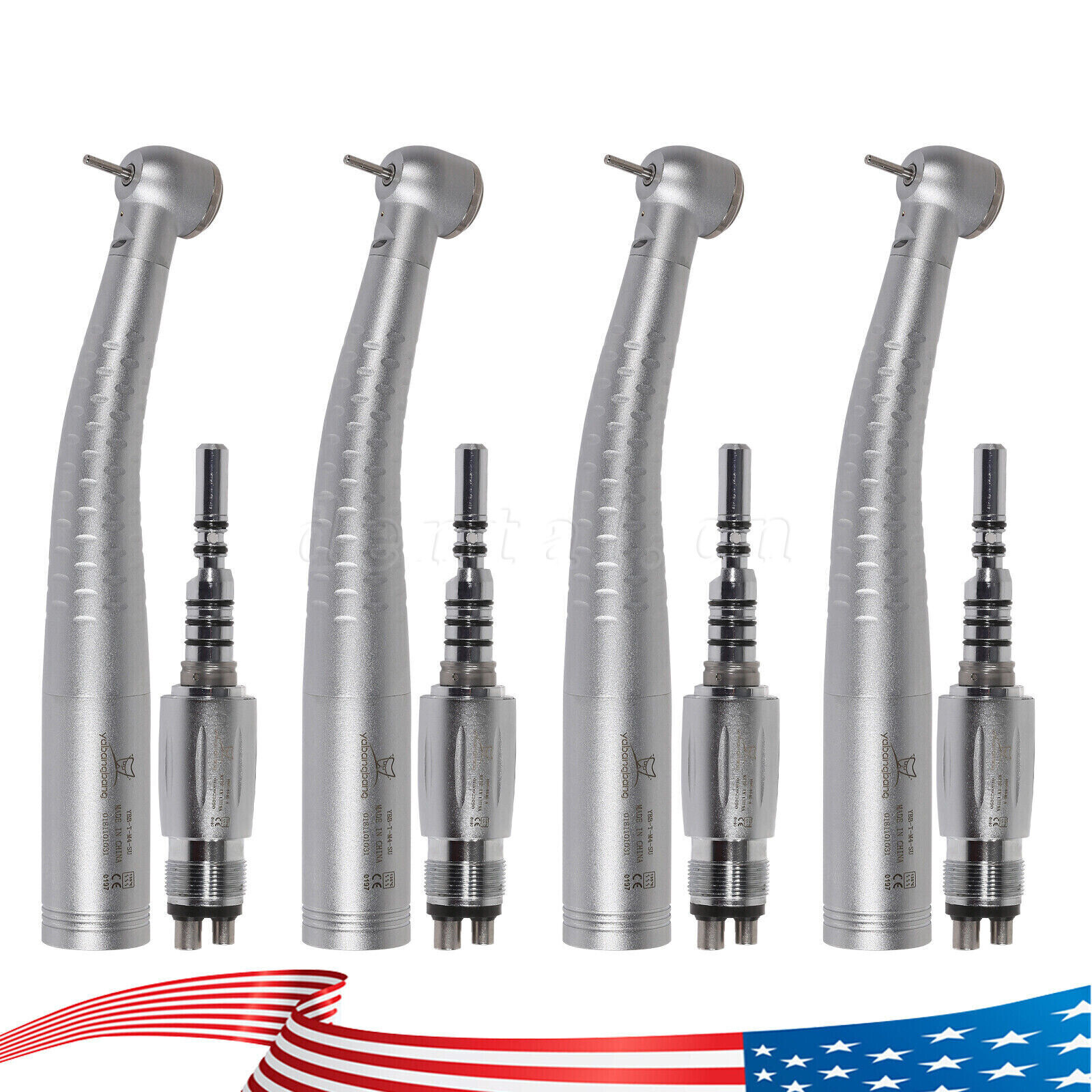 YD6 Dental LED Fiber Optic Handpiece High Speed 4Hole Quick Coupler KaVo Style
