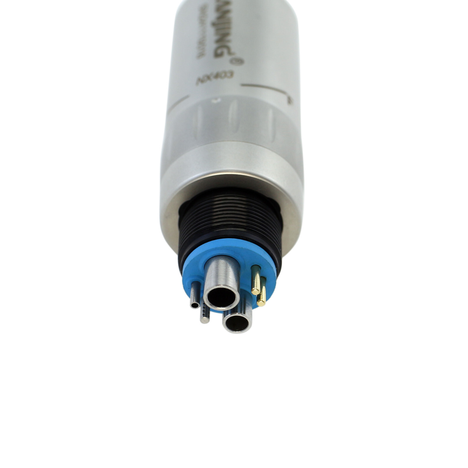 Dental Mini Air Motor Low Speed Handpiece 4 Holes LED 6 Pin ISO E Type LANJING