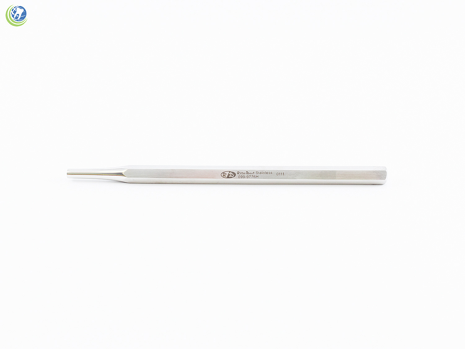 DENTAL INSTRUMENT HANDLE FOR MIRROR SIMPLE STEM 8MM HOLLOW GRIP STAINLESS STEEL