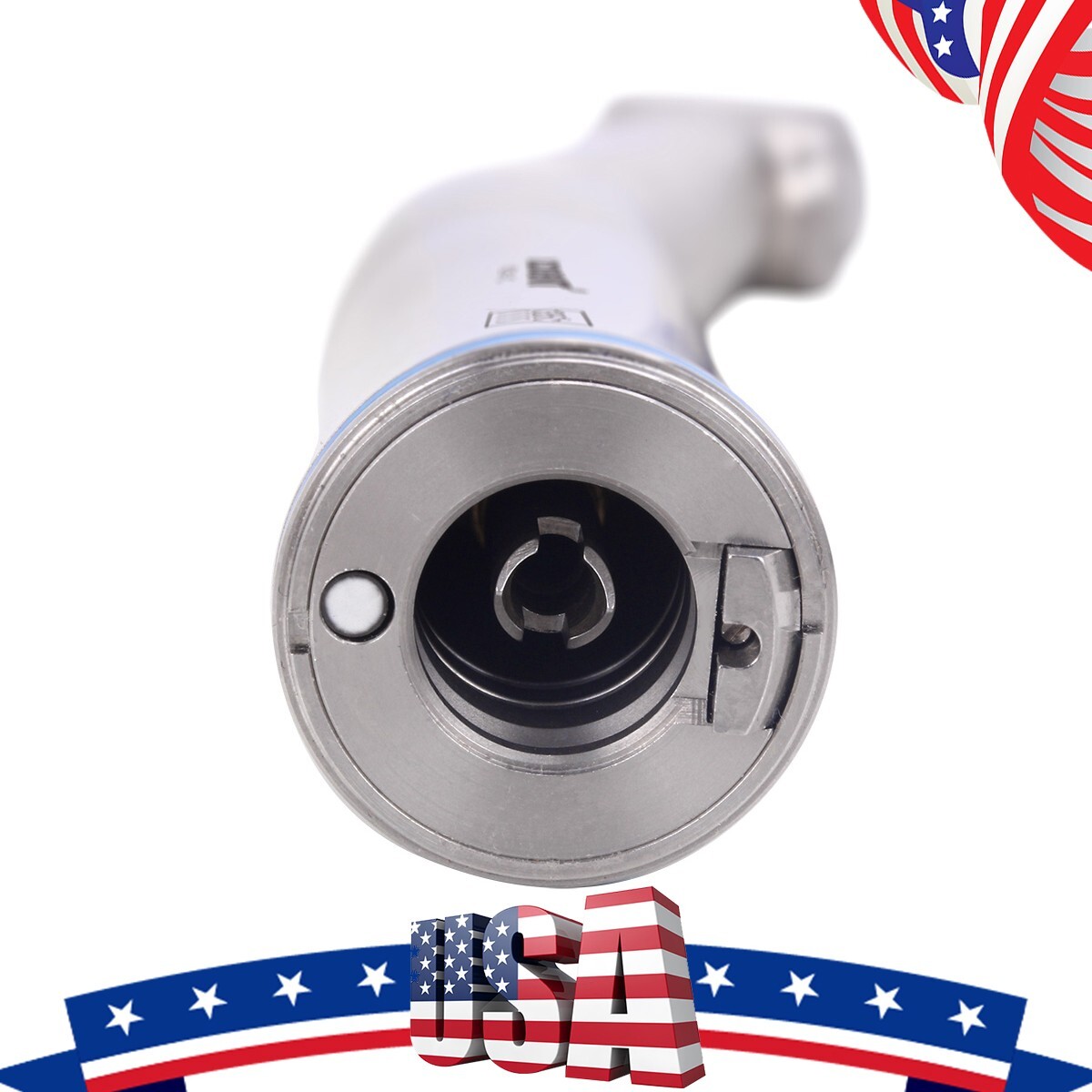 Dental 1:1 LED Fiber Optic Contra Angle Low Speed Handpiece Push Button Internal