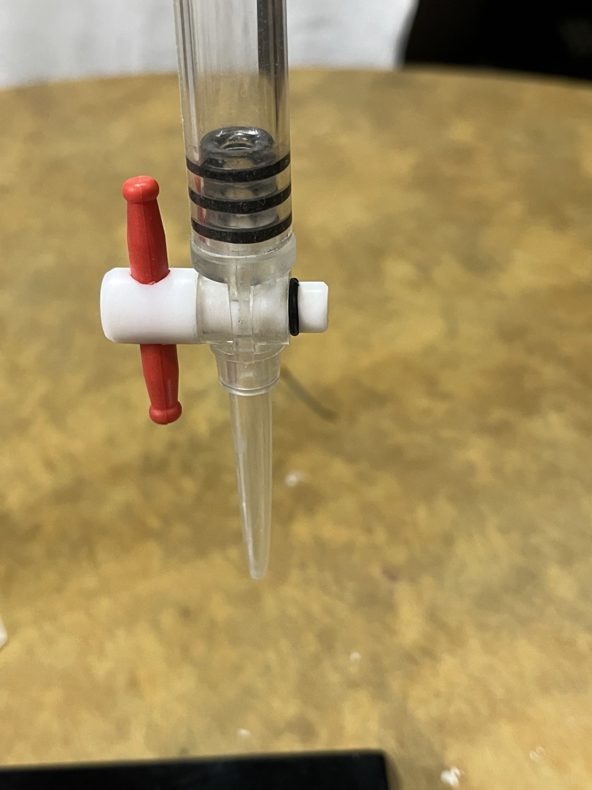 Acrylic Burette, 50mL – Class B – PTFE Stopcock – 0.1mL Grad. – w/ 3 Beakers
