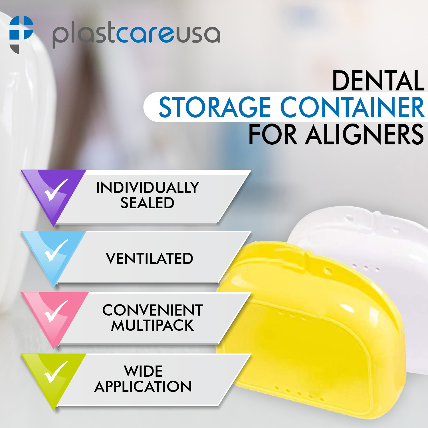 12 Sealed Assorted Dental Retainer Boxes Denture Case, Mouthguard Containers Box