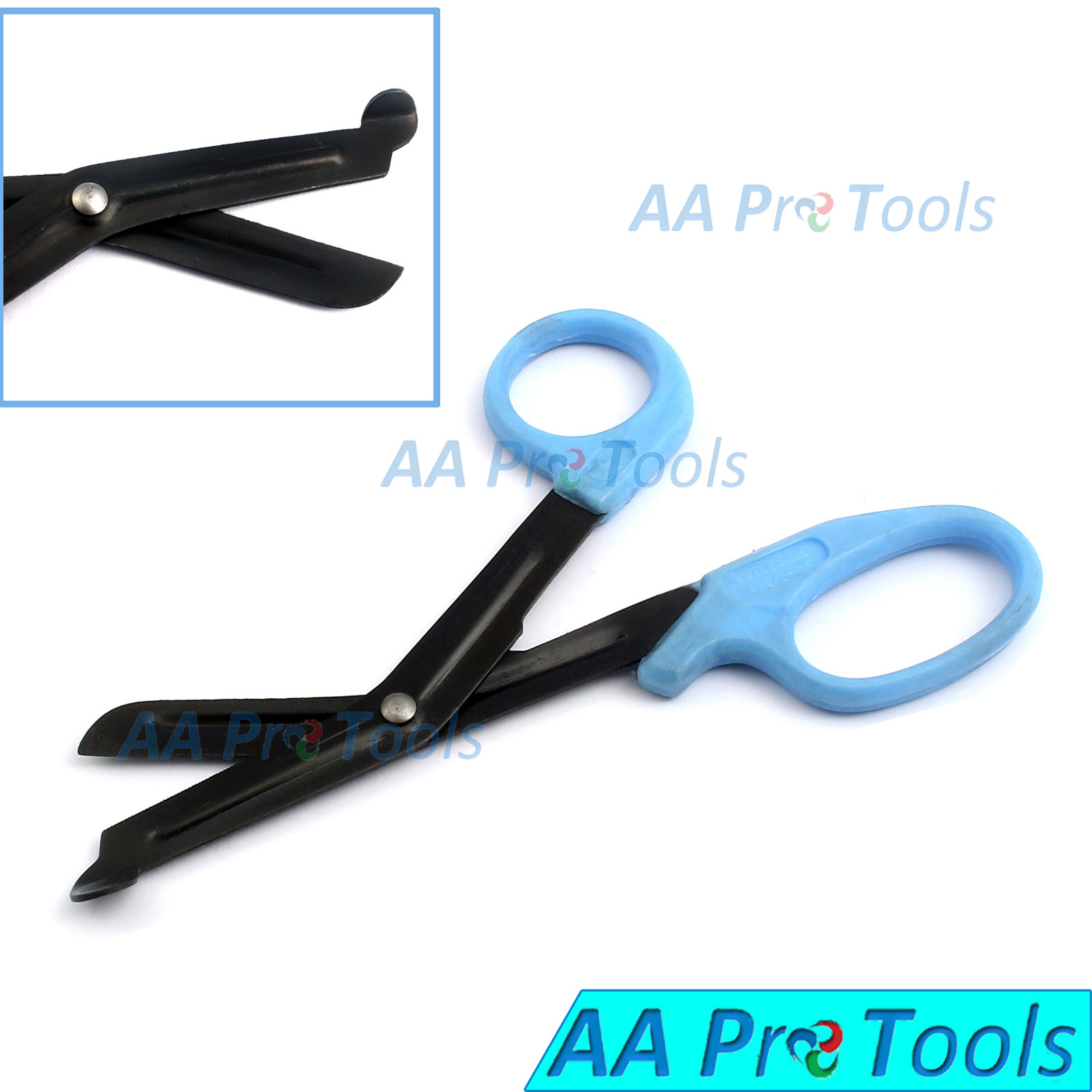 Sky Blue EMT and Trauma Shears 5.5″ Fluoride Coated Blades Medical Scissors 1Pc