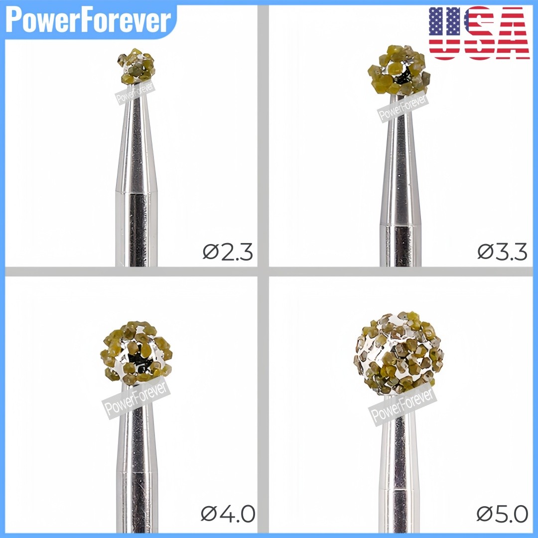USA Dental Degranulation Burs Kit Bone Debridement Remove Tissue Debris Remnant