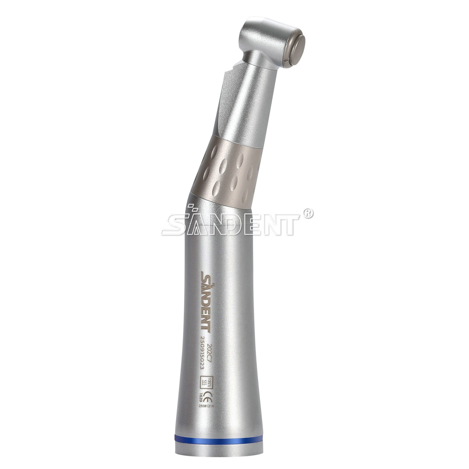 SANDENT 1:1 LED E-generator Fiber Optic Handpiece Contra Angle Inner Channel USA