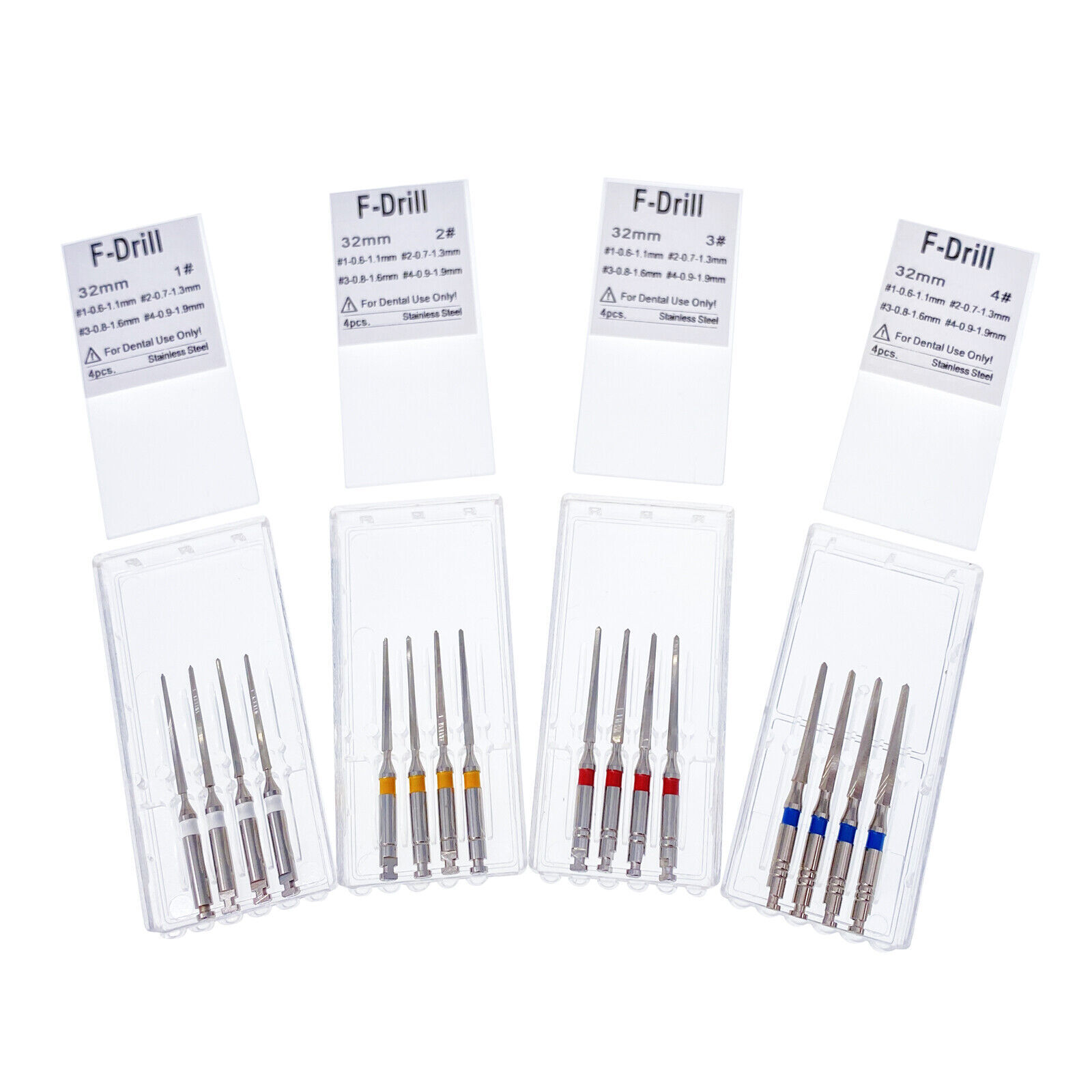 Dental Endodontic Endo Root Canal Post Drills 1.1mm 1.3mm 1.6mm 1.9mm Fit Rely X