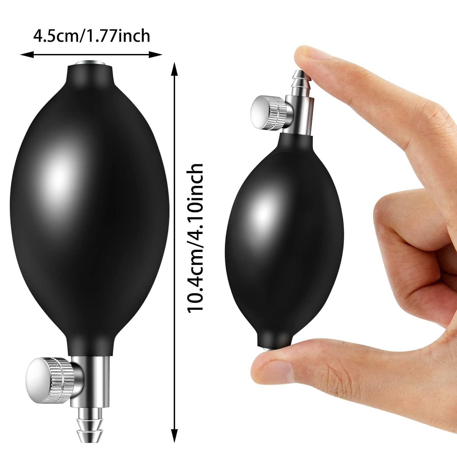 Lamoutor Blood Pressure Bulb Replacement – 3 Pack with Air Release Valve